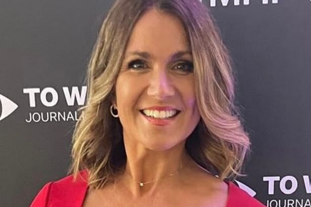 Susanna Reid’s flattering red midi dress from her GMB award win currently has £60 off