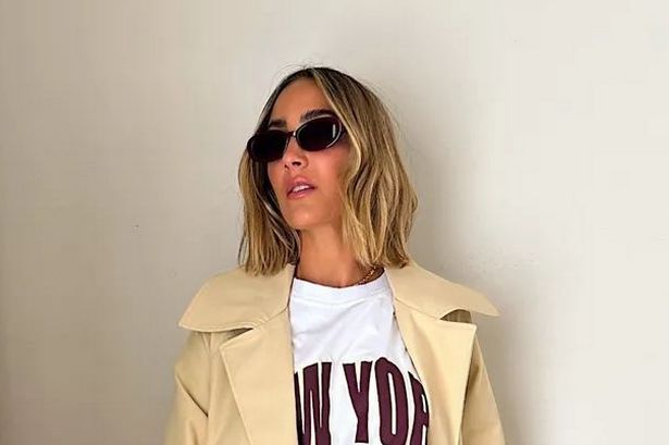 Frankie Bridge’s ‘expensive looking’ and weather-resistant trench coat is now on sale
