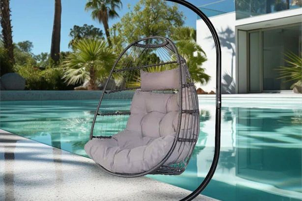 If you missed Aldi’s hanging egg chair this Debenhams one rivals it as its slashed from £400 to £160