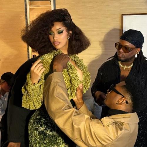 Cardi B dazzles in green Victorian-inspired outfit at 2025 Met Gala