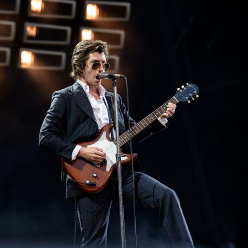 Arctic Monkeys’ Alex Turner makes rare appearance to honour manager