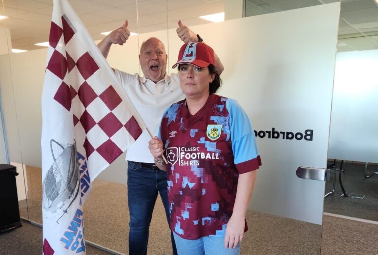 ‘Sorry dad’: Rovers fan who lost bet forced to wear Burnley shirt for seven days