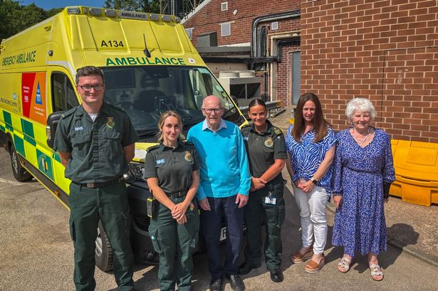 Morecambe man, 78, meets ambulance crew that saved his life after sudden cardiac arrest