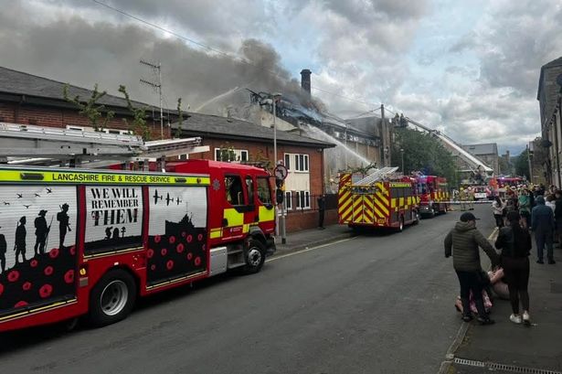 Roads to remain closed in Burnley as firefighters continue to battle blaze