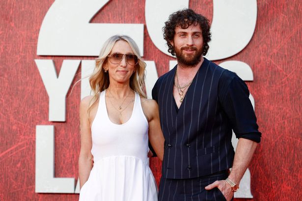 Aaron Taylor-Johnson, 35, and wife Sam, 58, look loved-up at 28 Years Later premiere