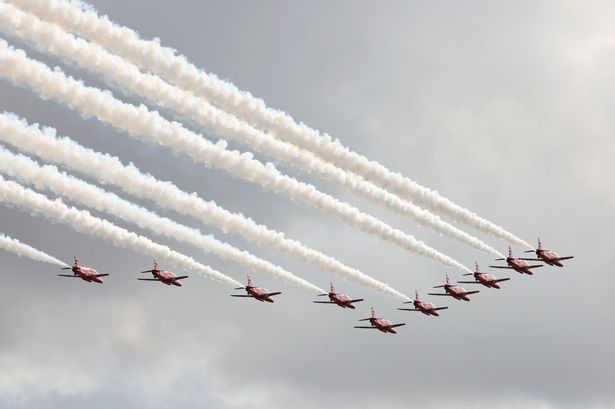 Red Arrows jets to fly over Lancashire and Cumbria this weekend – exact timings and locations