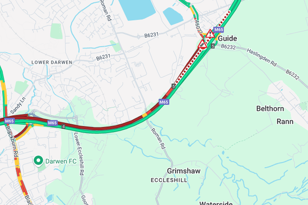 Live M65 updates as traffic stopped after crash ‘involving three vehicles’