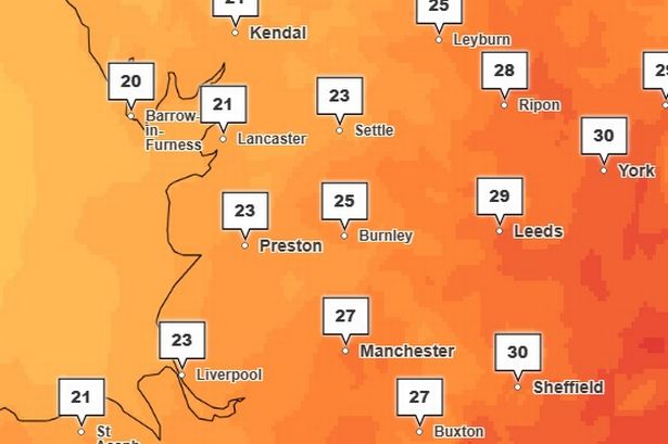 Lancashire hour-by-hour weather forecast on ‘one of the hottest June days ever’