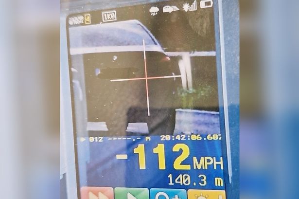 M61 drivers hits 106mph and 112mph unaware the police are right behind them