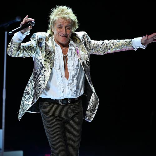 Rod Stewart reunites with Ronnie Wood during star-studded Glastonbury set