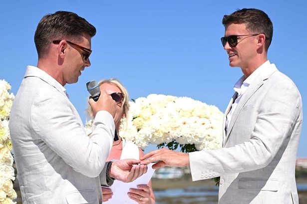 Hollyoaks star Kieron Richardson renews wedding vows – with lots of laughter and tears