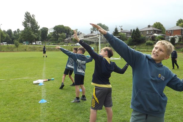 Youngsters line up for Rossendale Mini Olympics to celebrate the end of primary school