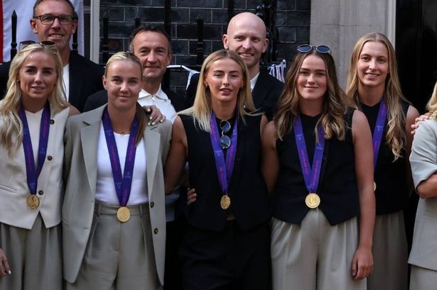 Chloe Kelly leads Lionesses celebrations in £35 M&S waistcoat at Downing Street