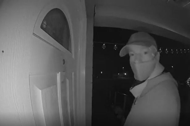 Disturbing Ring doorbell footages captures masked man wanted after Blackburn burglary