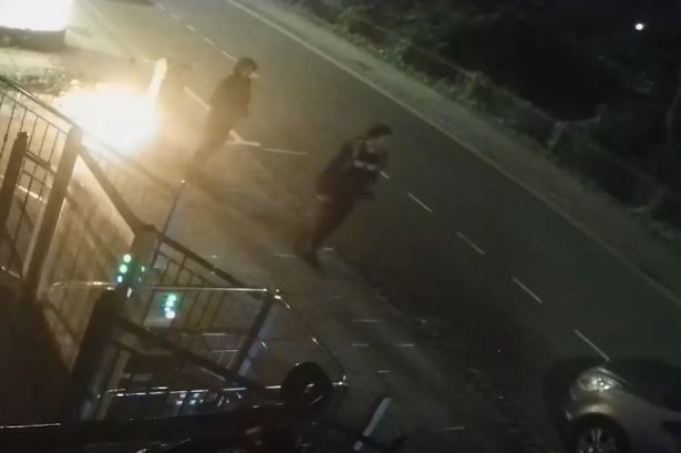 Moment killers lock eyes with Matthew Daulby and his friends before blade drawn