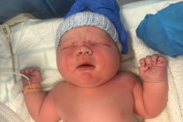 ‘I gave birth to a giant baby – he’s almost as big as my toddler’