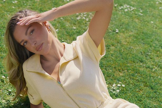 Zara McDermott just launched the best butter yellow playsuit for summer in her new Rise collection
