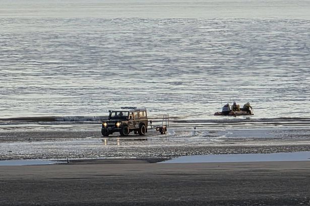 Huge Blackpool rescue operation as person swims 250 metres out to sea in early hours