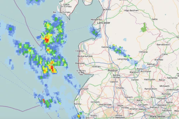 Chance of thunderstorms in Lancashire as weather set to shift to heavy rain