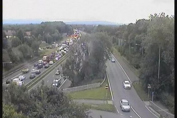 Man rushed to hospital after M6 crash between van, lorry and car