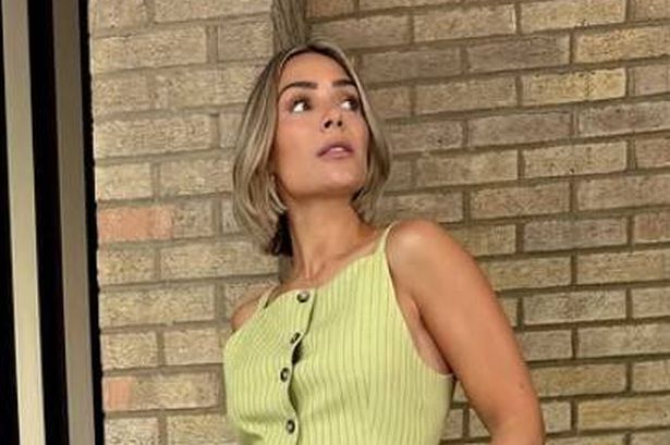 Frankie Bridge’s pinstripe co-ord is out of stock but we found a place you can still shop it