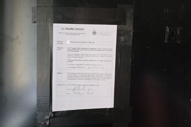 Police shut down Blackburn house after yobs cause misery to neighbours