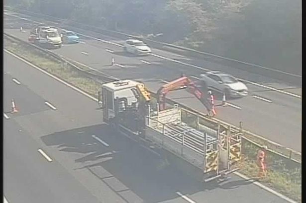 LIVE M6 traffic updates with lanes closed and 45-minute delays after crash