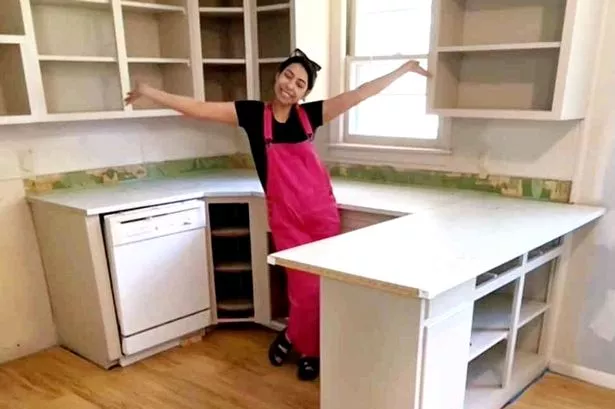 Mum did her own £1,500 kitchen makeover after £12,000 quote by builders