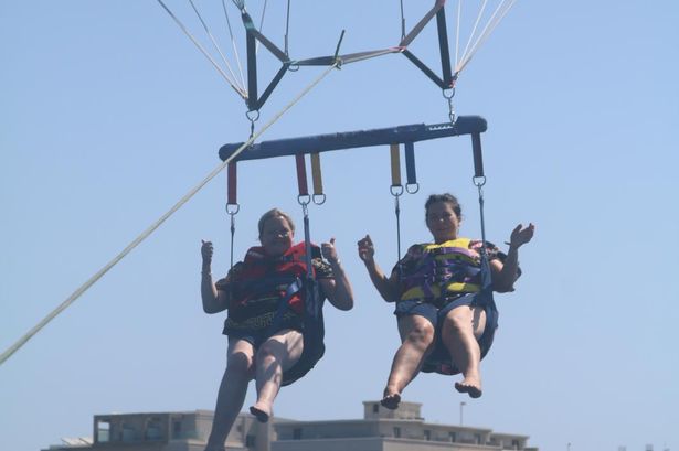 ‘I went parasailing for the first time and one thing about it blew me away’
