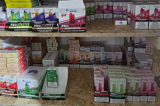Cops seize 10,000 packs of illegal cigarettes and 1,300 vapes from Preston property