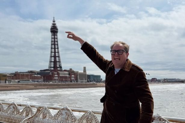 Alan Carr says Blackpool is ‘better than the Maldives’ as he films ITV sitcom