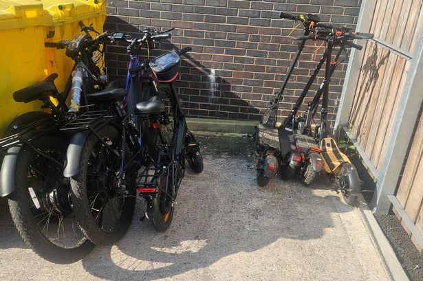 Yobs wave goodbye as illegal e-bikes and e-scooters seized by police to be crushed