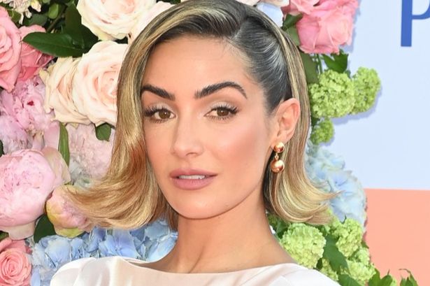 Frankie Bridge’s initial necklace is a custom design and you can shop your own version