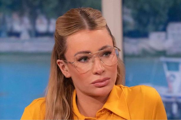 Olivia Attwood shows how to style flattering wide-leg linen trousers on ITV’s This Morning