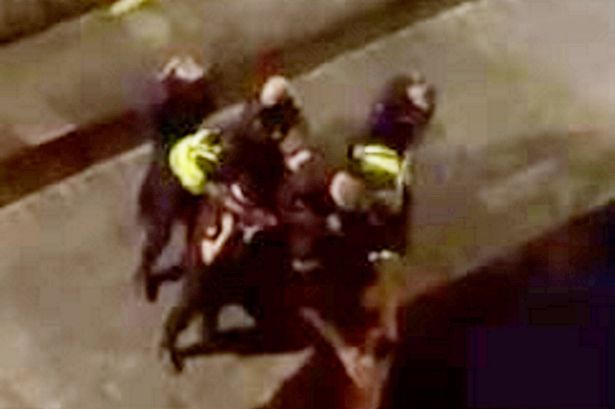 Police pull naked man to safety after he jumped in canal