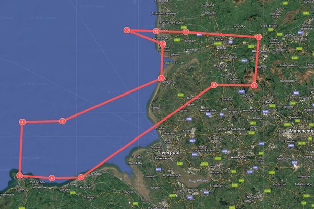 Red Arrows route map and exact timings for Blackpool Airshow as they fly over Lancashire on Saturday and Sunday