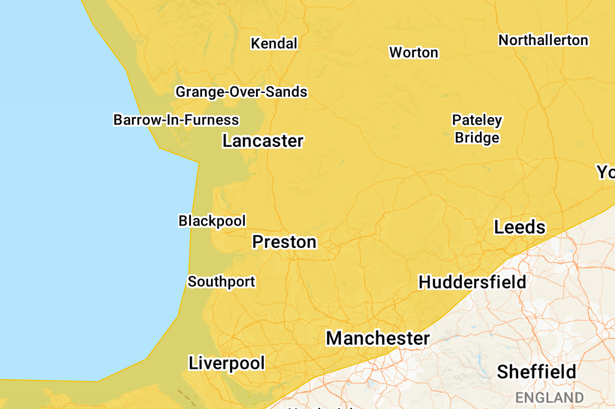 Weather warning issued for Lancashire as forecasters urge public to ‘prepare’
