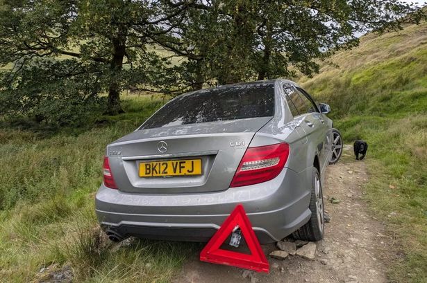 Mystery as car ‘full of massive rocks’ found abandoned at popular beauty spot