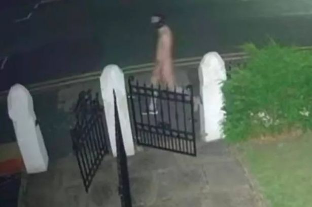 Footage captures naked man in ‘gimp mask’ prowling Lancashire streets