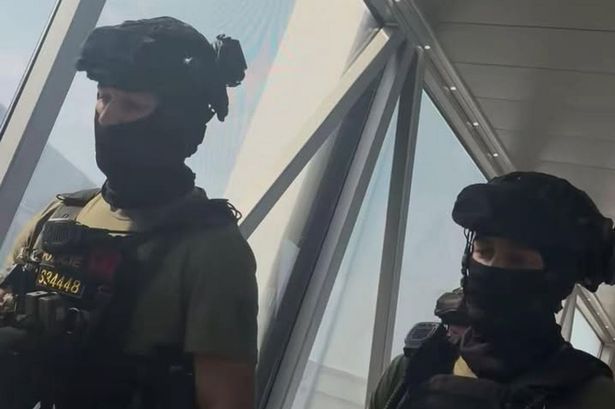 Dramatic moment armed police board Jet2 plane from Manchester after fight breaks out