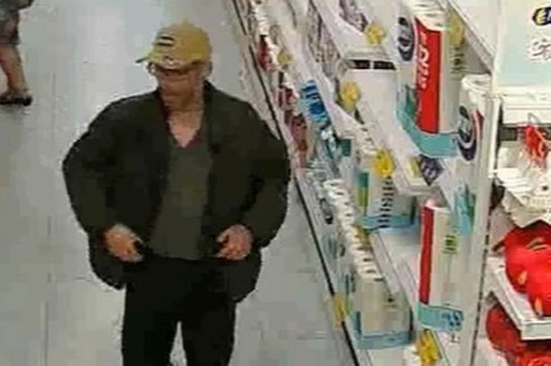 Police hunt man in cap and coat after theft from Lytham St Annes Home Bargains