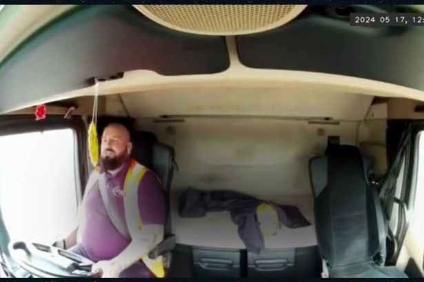 Horror moment lorry driver causes fatal crash while distracted by porn on his phone