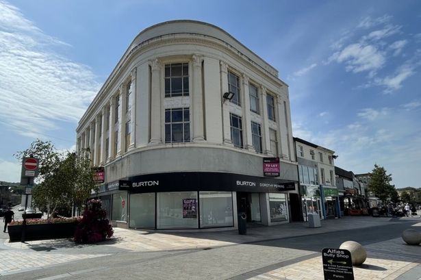Landmark Burnley town centre building once home to Burton and Dorothy Perkins goes up for sale
