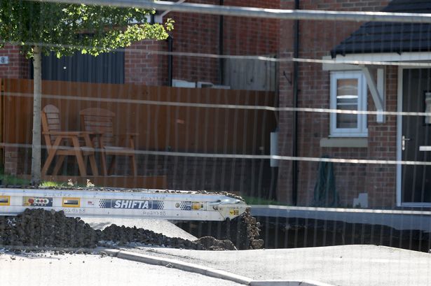 Hundreds of tonnes of rock poured into sinkhole as mining authority says ‘shaft did not cause collapse’