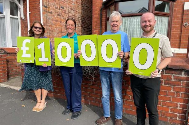 Chorley grandad wins £10,000 on a £1 children’s hospice lottery