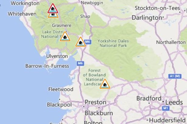 Full list of flood warnings and alerts across Lancashire and Cumbria and when it will next rain