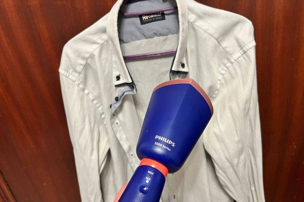 ‘I replaced my bulky iron with this handheld steamer that banishes tough creases in minutes’