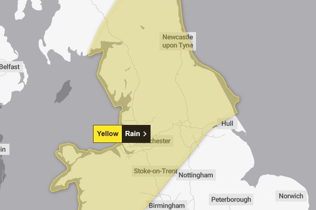 Met Office extends weekend yellow weather warning – full list of areas affected