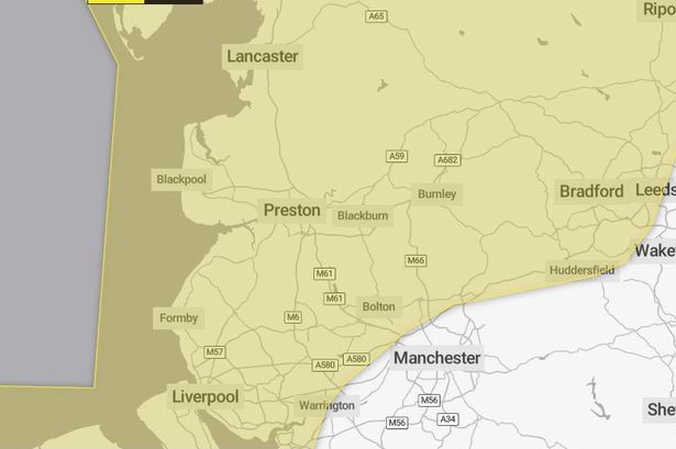 Met Office issues 21-hour weather warning for Lancashire with ‘danger to life’