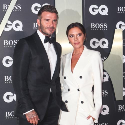 David and Victoria Beckham pay tribute to Giorgio Armani